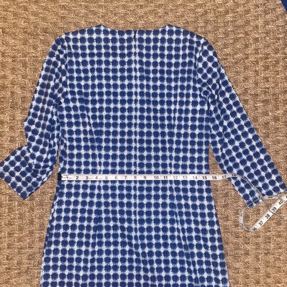 J McLaughlin Catalina Cloth 3/4 Sleeve Dress w/ crew neck sz Med. - Picture 4 of 8